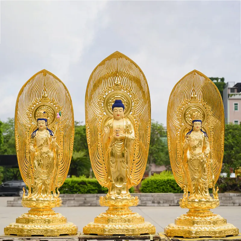 180 CM Taiwan ren koppar Guanyin Bodhisattva Buddha staty