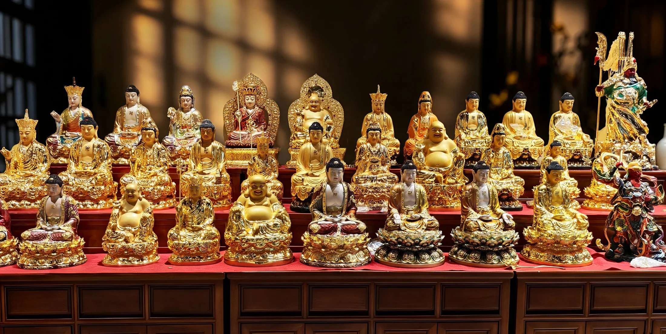 Anpassad Buddha-statyfabrik i mässing i Kina
