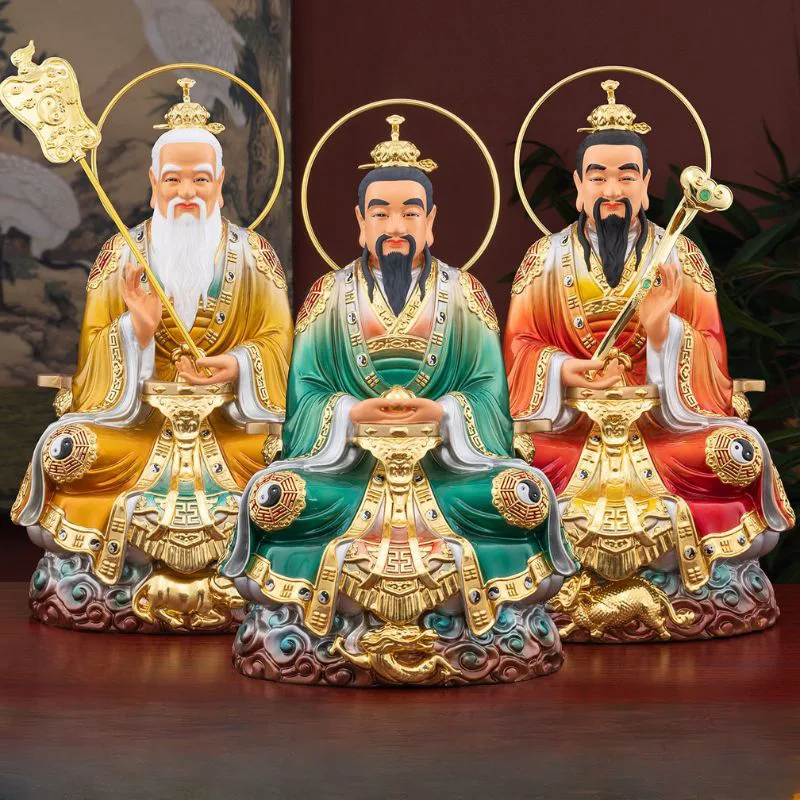 San Qing Dao Zu-statyer i brons