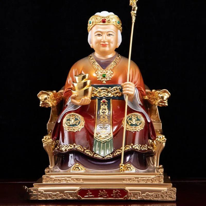 Raffinerad mässing Imperial Cane Fude Niangniang staty