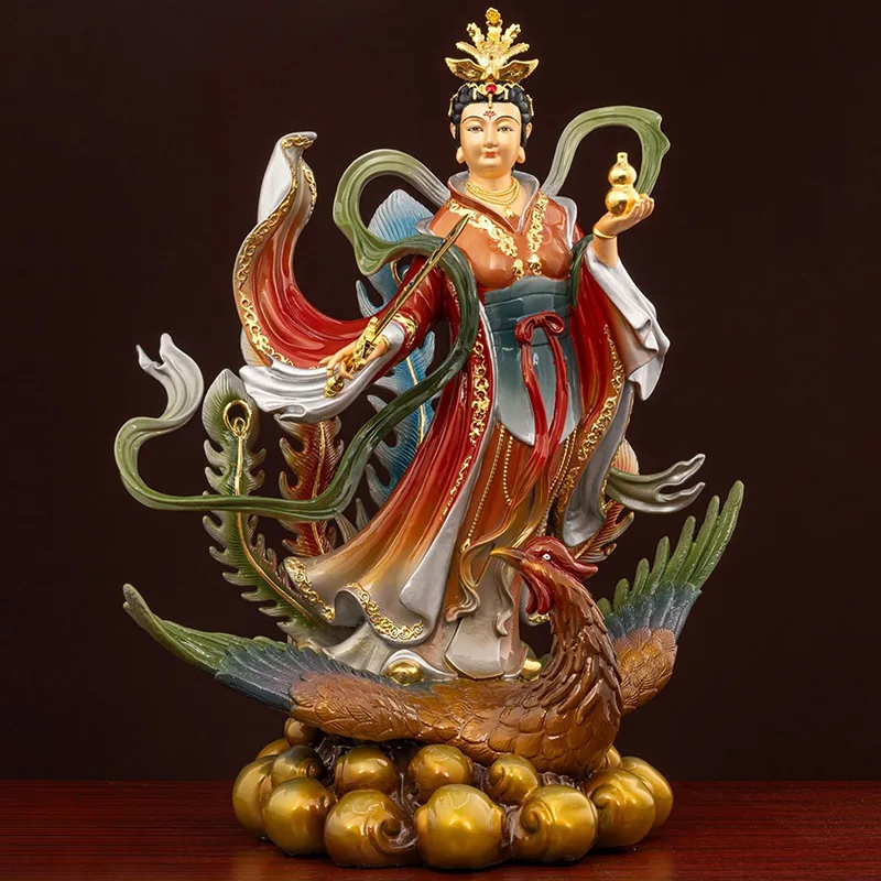 Heliga altare Phoenix svärd kalebass Jiutian Xuannv staty