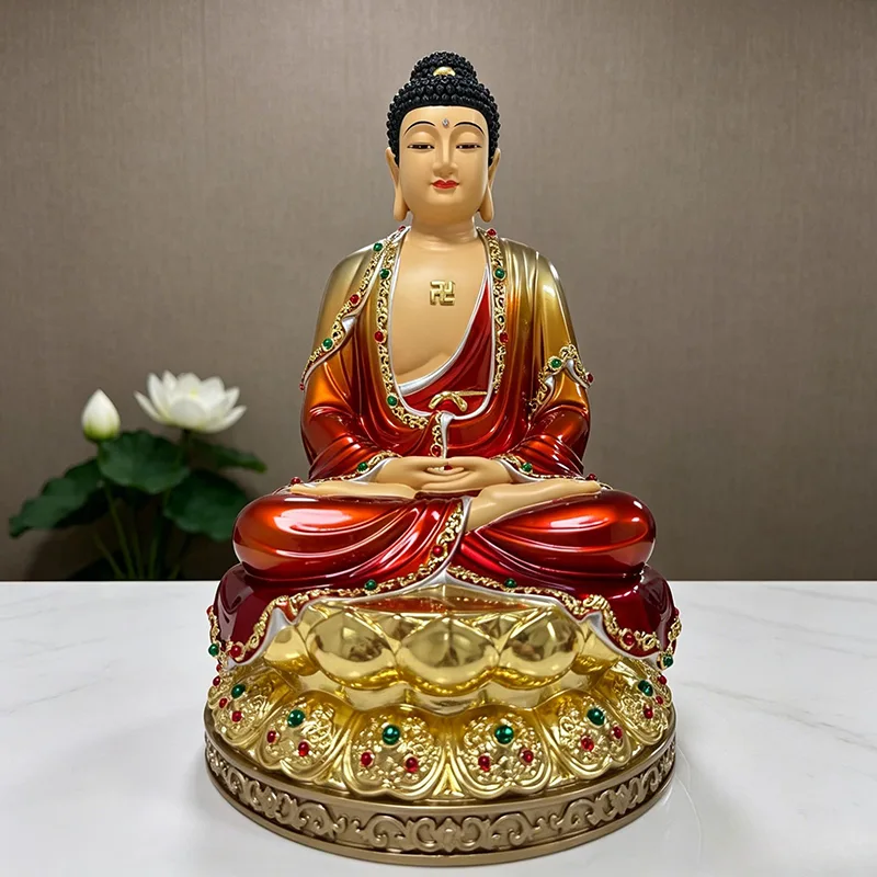 Saha Triad Shakyamuni Buddha Staty