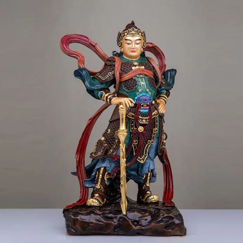 Stående brons Skanda Bodhisattva staty